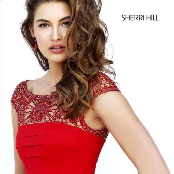 Sherri Hill Mermaid Style Prom Dress in Royal Blue - Picture 6 of 7